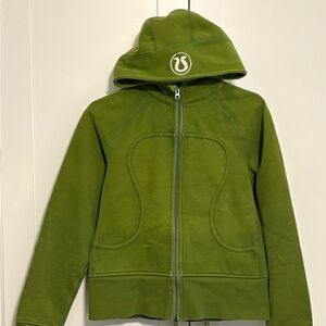 Lululemon Green Full Zip Scuba Sweatshirt